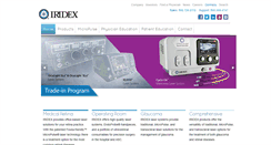 Desktop Screenshot of iridex.com